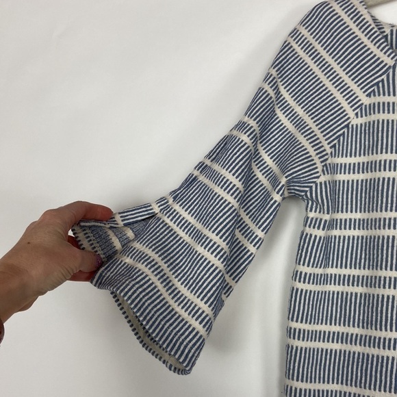 Anthropologie Postmark Striped Boat Neck Quarter Sleeve Size Small Shirt Top - Picture 5 of 16